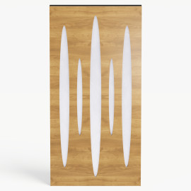 Narrow Acoustic Panel "Pulsar-F Fabric" Oak