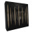 Sound Absorbing Acoustic Panel «Pulsar Fabric» Black Gloss