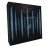 Sound Absorbing Acoustic Panel «Pulsar Fabric» Black Gloss