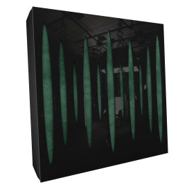 Sound Absorbing Acoustic Panel «Pulsar Fabric» Black Gloss