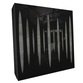 Sound Absorbing Acoustic Panel «Pulsar Fabric» Black Gloss