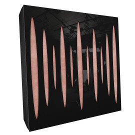 Sound Absorbing Acoustic Panel «Pulsar Fabric» Black Gloss