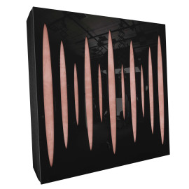 Sound Absorbing Acoustic Panel «Pulsar Fabric» Black Gloss