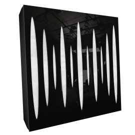 Sound Absorbing Acoustic Panel «Pulsar Fabric» Black Gloss