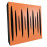 Sound Absorbing Acoustic Panel «Pulsar Fabric» Cherry