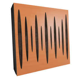 Sound Absorbing Acoustic Panel «Pulsar Fabric» Cherry