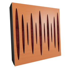 Sound Absorbing Acoustic Panel «Pulsar Fabric» Cherry