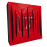 Sound Absorbing Acoustic Panel «Pulsar Fabric» Red Gloss