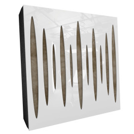 Sound Absorbing Acoustic Panel «Pulsar Fabric» White Gloss