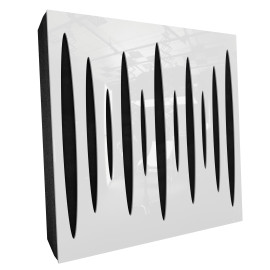 Sound Absorbing Acoustic Panel «Pulsar Fabric» White Gloss