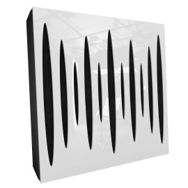 Sound Absorbing Acoustic Panel «Pulsar Fabric» White Gloss