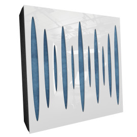 Sound Absorbing Acoustic Panel «Pulsar Fabric» White Gloss
