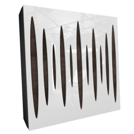Sound Absorbing Acoustic Panel «Pulsar Fabric» White Gloss