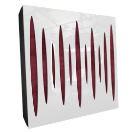 Sound Absorbing Acoustic Panel «Pulsar Fabric» White Gloss