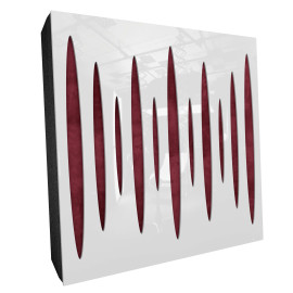 Sound Absorbing Acoustic Panel «Pulsar Fabric» White Gloss