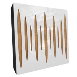 Sound Absorbing Acoustic Panel «Pulsar Fabric» White Gloss