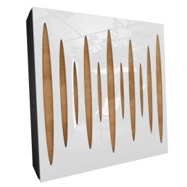 Sound Absorbing Acoustic Panel «Pulsar Fabric» White Gloss