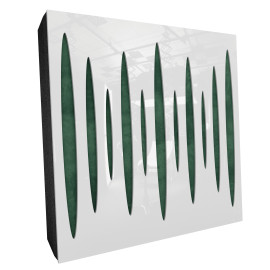 Sound Absorbing Acoustic Panel «Pulsar Fabric» White Gloss