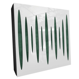 Sound Absorbing Acoustic Panel «Pulsar Fabric» White Gloss