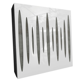 Sound Absorbing Acoustic Panel «Pulsar Fabric» White Gloss