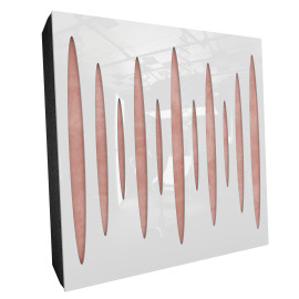 Sound Absorbing Acoustic Panel «Pulsar Fabric» White Gloss