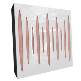 Sound Absorbing Acoustic Panel «Pulsar Fabric» White Gloss