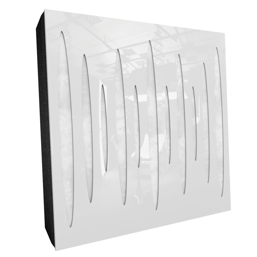 Sound Absorbing Acoustic Panel «Pulsar Fabric» White Gloss
