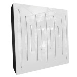 Sound Absorbing Acoustic Panel «Pulsar Fabric» White Gloss