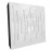 Sound Absorbing Acoustic Panel «Pulsar Fabric» White Gloss