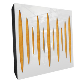 Sound Absorbing Acoustic Panel «Pulsar Fabric» White Gloss