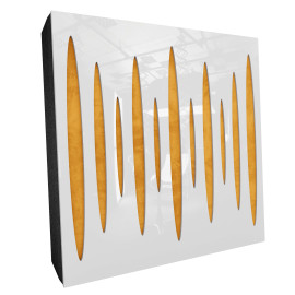 Sound Absorbing Acoustic Panel «Pulsar Fabric» White Gloss