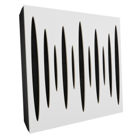 Sound Absorbing Acoustic Panel «Pulsar Fabric» White