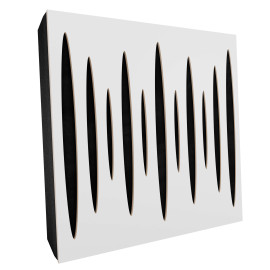 Sound Absorbing Acoustic Panel «Pulsar Fabric» White