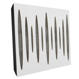 Sound Absorbing Acoustic Panel «Pulsar Fabric» White