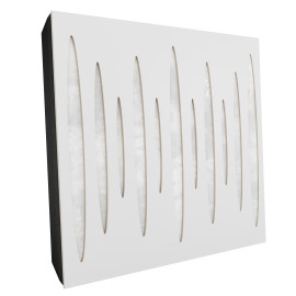 Sound Absorbing Acoustic Panel «Pulsar Fabric» White