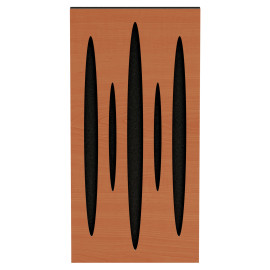 Narrow Sound Absorption-Diffuse Acoustic Panel «Pulsar»