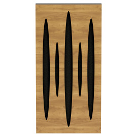 Narrow Sound Absorption-Diffuse Acoustic Panel «Pulsar»