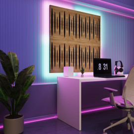 Acoustic Panels "Pulsar" with RGB Backlight Together version