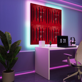 Acoustic Panels "Pulsar" with RGB Backlight Together version