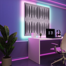 Acoustic Panels "Pulsar" with RGB Backlight Together version