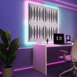 Acoustic Panels "Pulsar" with RGB Backlight Together version
