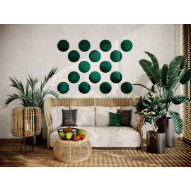 Decorative fabric velvet panels «Round Velvex»