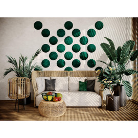 Decorative fabric velvet panels «Round Velvex»