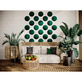 Decorative fabric velvet panels «Round Velvex»