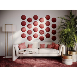 Decorative fabric velvet panels «Round Velvex»