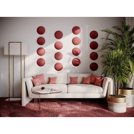 Decorative fabric velvet panels «Round Velvex»