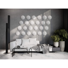 Decorative fabric velvet panels «Round Velvex»
