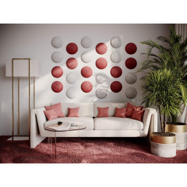 Decorative fabric velvet panels «Round Velvex»