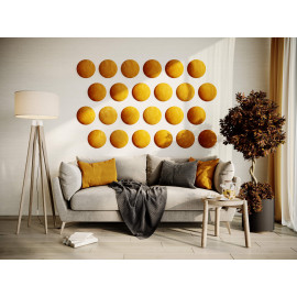 Decorative fabric velvet panels «Round Velvex»