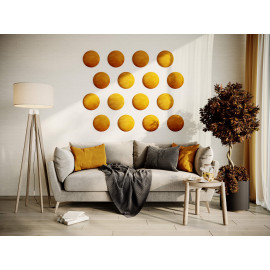 Decorative fabric velvet panels «Round Velvex»